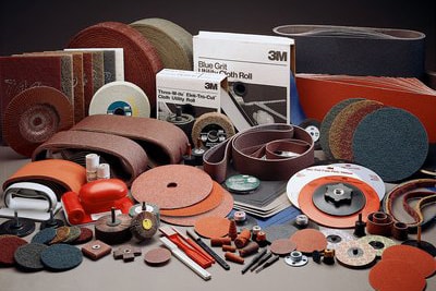 image of various abrasives products